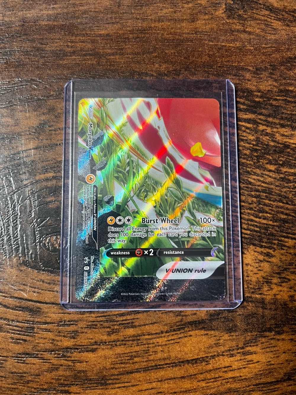 Morpeko Pokemon Holo Card SWSH217